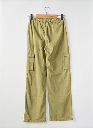 Pantalon cargo fermeture liens à nouer taille élastique vert ROXY GIRL fille