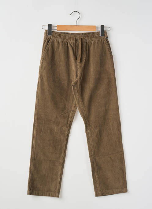 Pantalon droit marron QUIKSILVER pour garçon