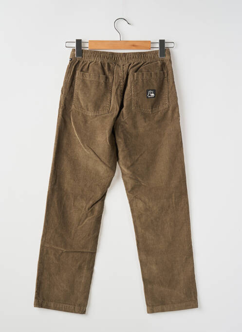 Pantalon droit marron QUIKSILVER pour garçon