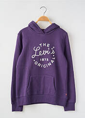 Sweat-shirt à capuche violet LEVIS pour fille seconde vue