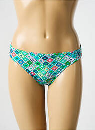 Bas de maillot de bain imprimé fantaisie culotte bleu BIKINI BAR femme