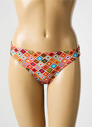 Bas de maillot de bain imprimé fantaisie culotte orange BIKINI BAR femme