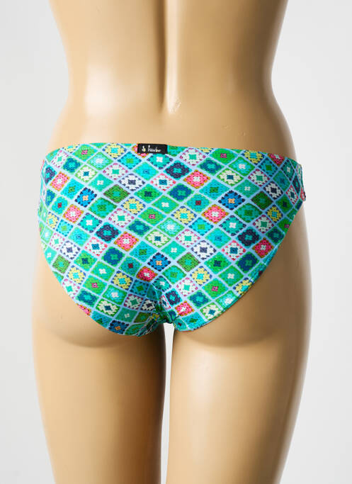 Bas de maillot de bain imprimé fantaisie culotte bleu BIKINI BAR femme