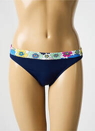 Bas de maillot de bain imprimé fleurs culotte bleu BIKINI BAR femme
