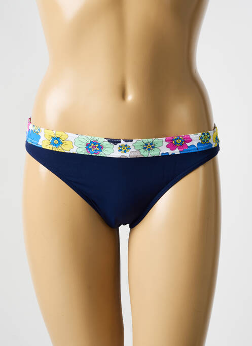 Bas de maillot de bain imprimé fleurs culotte bleu BIKINI BAR femme