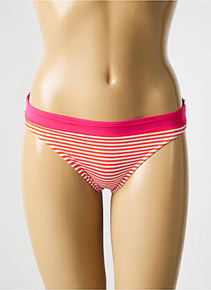 Bas de maillot de bain effet matière satinée culotte orange BIKINI BAR femme