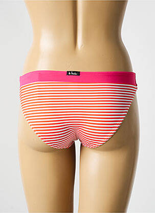 Bas de maillot de bain effet matière satinée culotte orange BIKINI BAR femme