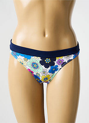 Bas de maillot de bain imprimé fleurs culotte bleu BIKINI BAR femme