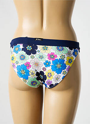 Bas de maillot de bain imprimé fleurs culotte bleu BIKINI BAR femme
