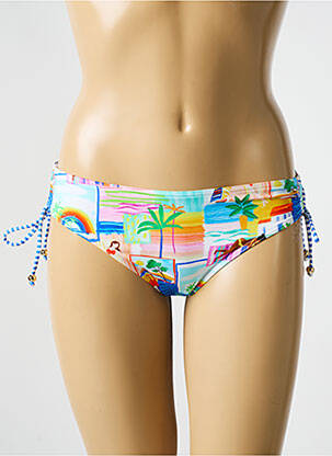 Bas de maillot de bain imprimé tie and dye culotte bleu BIKINI BAR femme