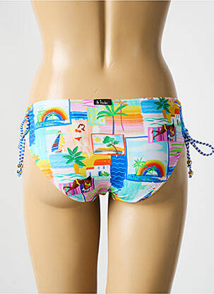 Bas de maillot de bain imprimé tie and dye culotte bleu BIKINI BAR femme