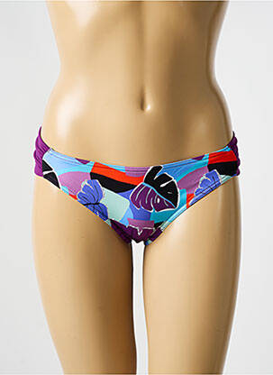 Bas de maillot de bain imprimé fantaisie culotte violet BIKINI BAR femme
