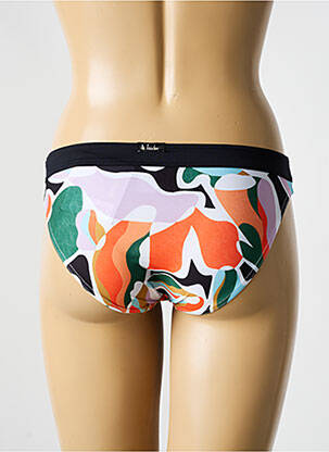 Bas de maillot de bain imprimé fantaisie culotte orange BIKINI BAR femme