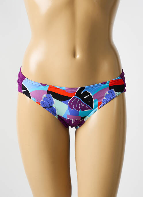 Bas de maillot de bain imprimé fantaisie culotte violet BIKINI BAR femme