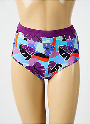 Bas de maillot de bain imprimé tie and dye culotte violet BIKINI BAR femme