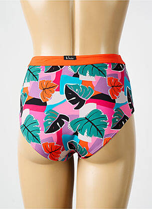 Bas de maillot de bain imprimé tie and dye culotte orange BIKINI BAR femme