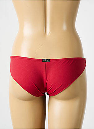 Bas de maillot de bain effet matière satinée bikini orange BIKINI BAR femme