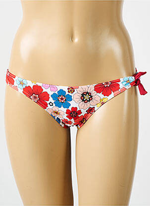 Bas de maillot de bain imprimé fleurs bikini orange BIKINI BAR femme