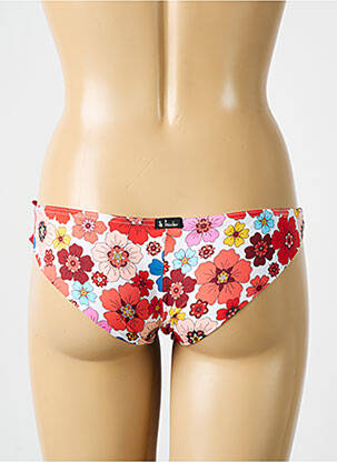 Bas de maillot de bain imprimé fleurs bikini orange BIKINI BAR femme