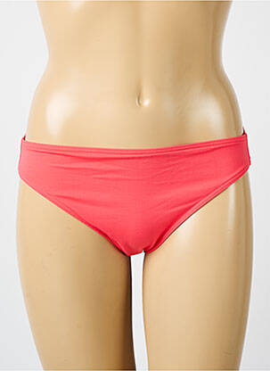 Bas de maillot de bain effet matière satinée culotte rose IODUS femme