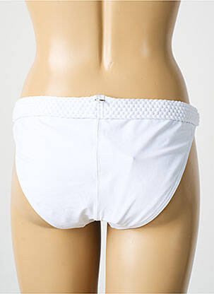 Bas de maillot de bain effet matière satinée culotte blanc IODUS femme