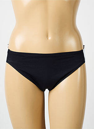 Bas de maillot de bain effet matière satinée culotte noir IODUS femme