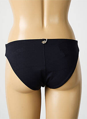Bas de maillot de bain effet matière satinée culotte noir IODUS femme