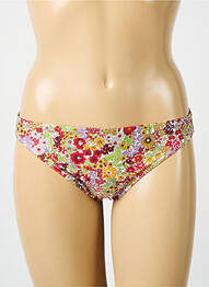 Bas de maillot de bain imprimé fleurs culotte rouge IODUS femme