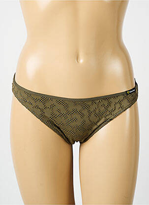 Bas de maillot de bain stretch culotte vert BIKINI BAR femme