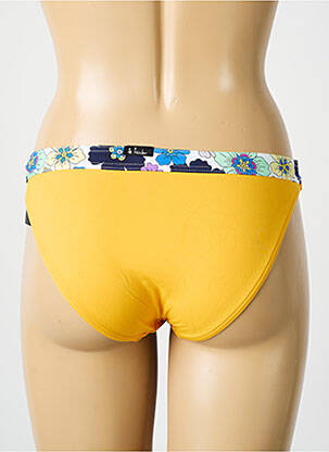 Bas de maillot de bain imprimé fleurs culotte jaune BIKINI BAR femme