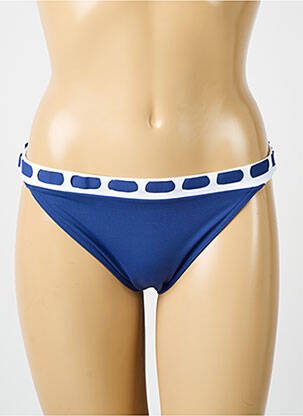 Bas de maillot de bain imprimé fantaisie culotte bleu IODUS femme