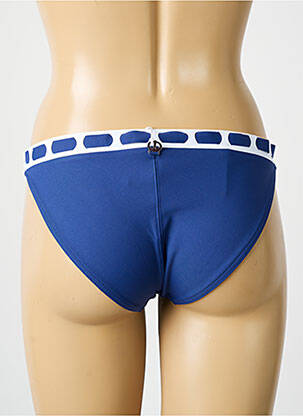 Bas de maillot de bain imprimé fantaisie culotte bleu IODUS femme