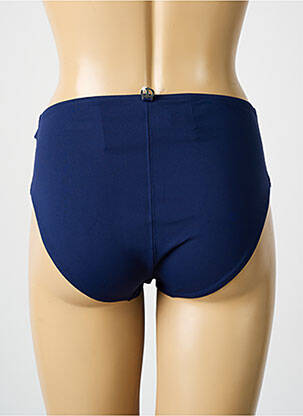 Bas de maillot de bain effet matière satinée culotte bleu IODUS femme