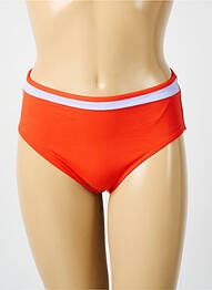 Bas de maillot de bain effet matière satinée culotte orange IODUS femme