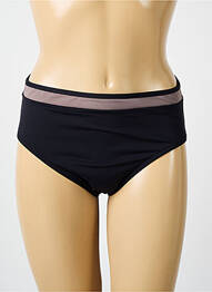 Bas de maillot de bain effet matière satinée culotte noir IODUS femme