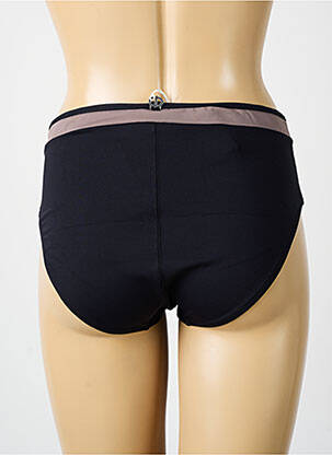 Bas de maillot de bain effet matière satinée culotte noir IODUS femme