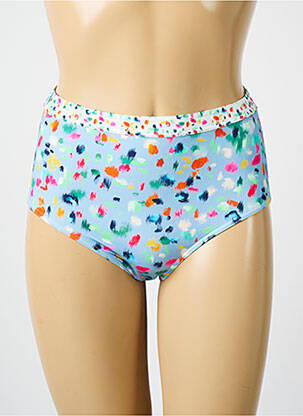 Bas de maillot de bain imprimé fantaisie culotte bleu BIKINI BAR femme