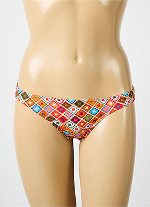 Bas de maillot de bain imprimé fantaisie culotte orange BIKINI BAR femme