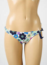 Bas de maillot de bain imprimé fleurs bikini bleu BIKINI BAR femme