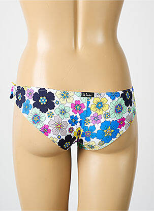 Bas de maillot de bain imprimé fleurs bikini bleu BIKINI BAR femme