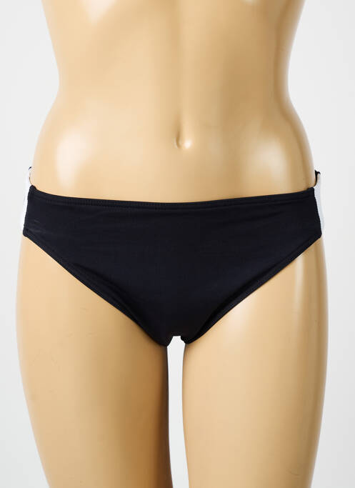 Bas de maillot de bain effet matière satinée culotte noir IODUS femme