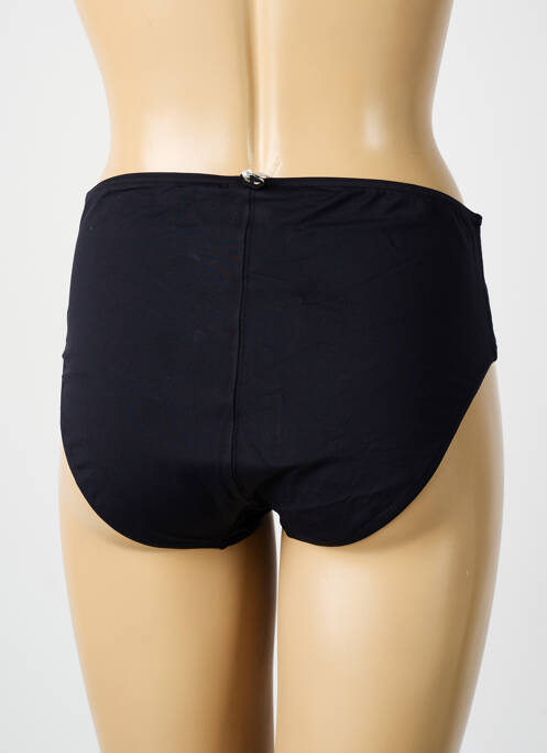 Bas de maillot de bain effet matière satinée culotte noir IODUS femme