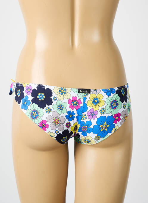 Bas de maillot de bain imprimé fleurs bikini bleu BIKINI BAR femme