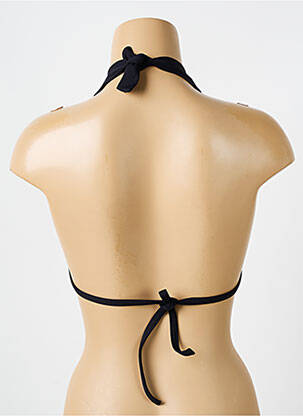 Haut de maillot de bain stretch haut soutien-gorge moulé noir IODUS femme