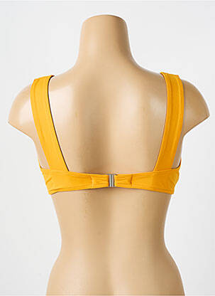 Haut de maillot de bain stretch haut soutien-gorge emboitant jaune IODUS femme