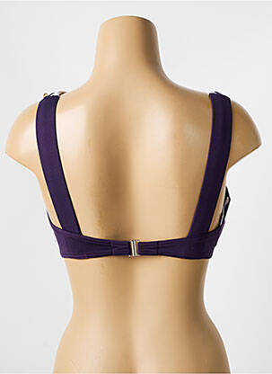 Haut de maillot de bain stretch haut soutien-gorge avec mousse de rembourrage amovible violet IODUS femme