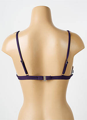Haut de maillot de bain stretch haut soutien-gorge avec mousse de rembourrage amovible violet IODUS femme