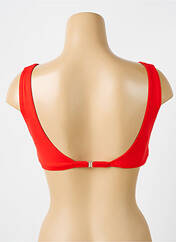 Haut de maillot de bain rouge IODUS pour femme seconde vue