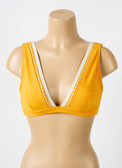Haut de maillot de bain jaune IODUS pour femme
