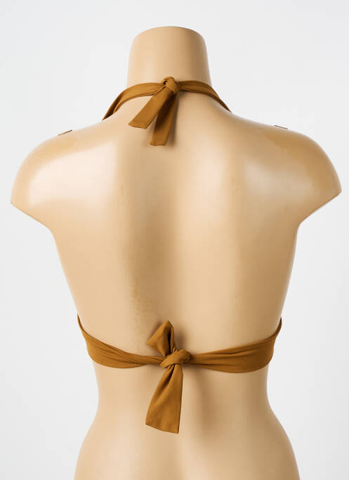 Haut de maillot de bain marron IODUS pour femme